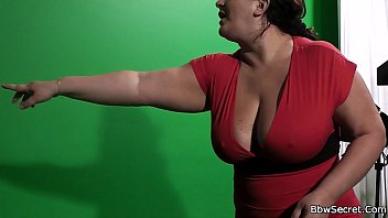 Big-chested Plus-size In Nylons Rails Hotwife Schlong