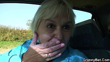 80 Years Old Slut Gets Fucked In The Car