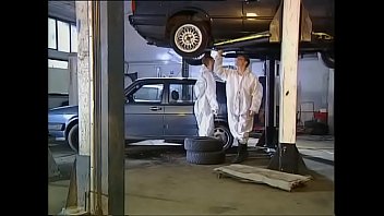 High Class Female Plumbed By Mechanics In Garage