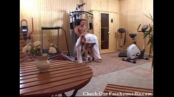 Nailing A Blondie In Home Gym After Exercise