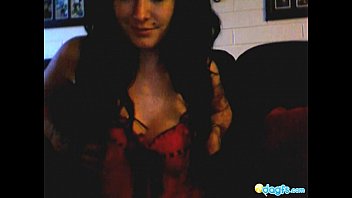Ultra-kinky Goth Web Cam Nymph Kneading Her Breasts